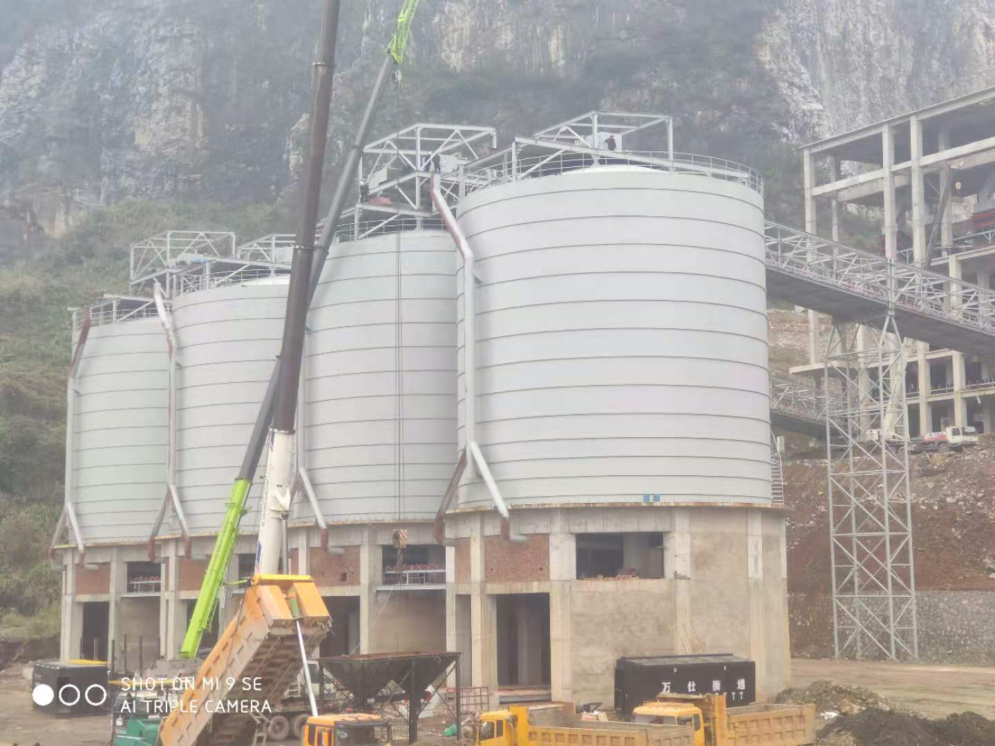 深圳10000吨钢板仓,矿渣钢板仓